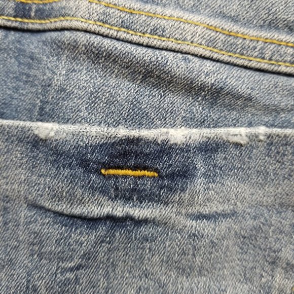 H&M shorts 36 EUR 6 US denim jean side split shortie stretch summer &Shorts - Picture 4 of 15